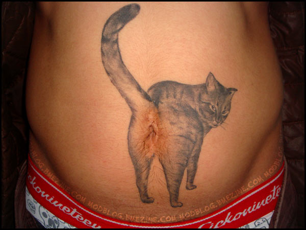 cat-butt tattoo