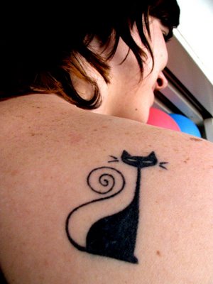 cats tattoo. Simple but stylish: