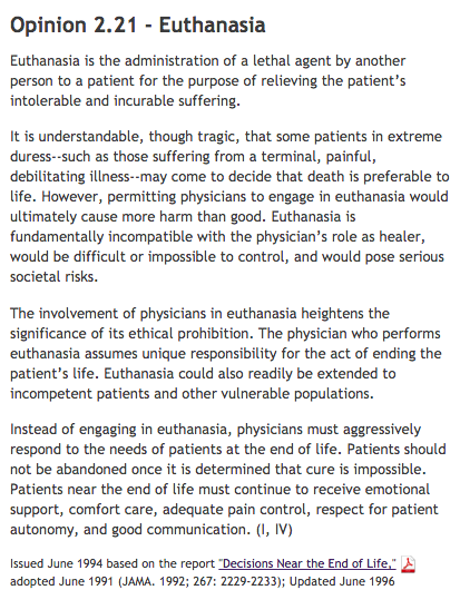 Physician assisted suicide essay